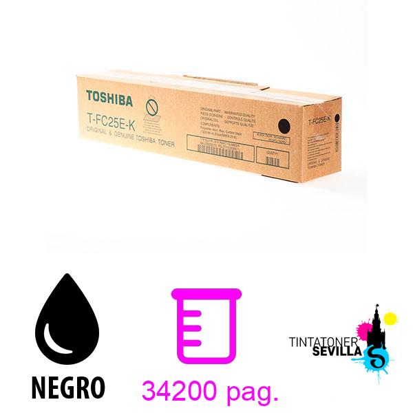 Tóner Original Toshiba T-FC25EK Negro 6AJ00000273