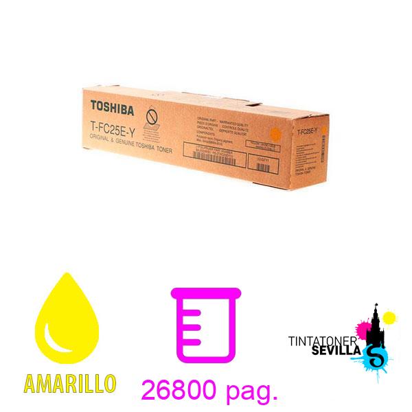 Tóner Original Toshiba T-FC25EK Amarillo 6AJ00000081