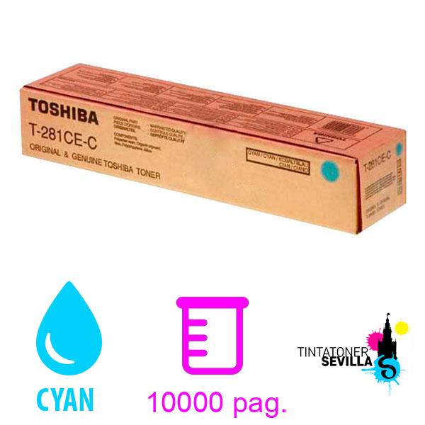 Tóner Original Toshiba T-281CE Cyan