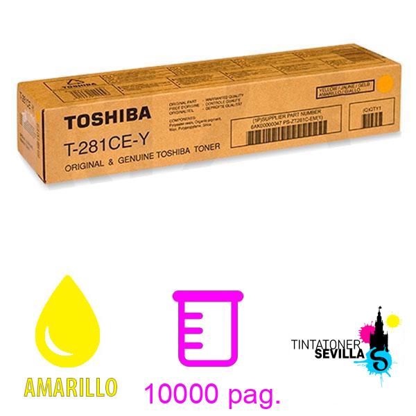 Tóner Original Toshiba T-281CE Amarillo