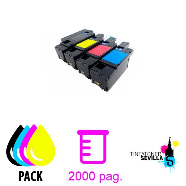 Imagen del producto Tóner Compatible Pack x4 Xerox Phaser 6020 / 6022 - Workcentre 6025 / 6027