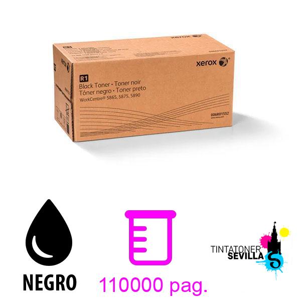 Tóner Original Xerox WorkCentre 5865/5875/5890 Negro 006R01552