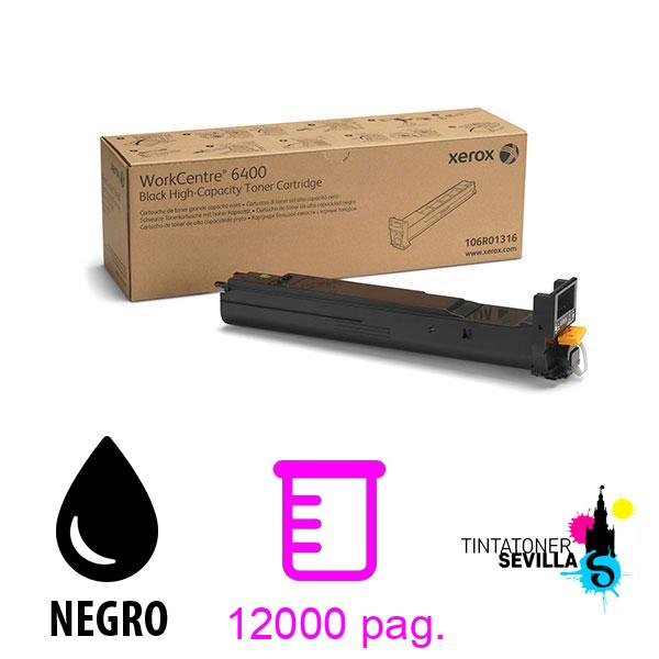 Imagen del producto Tóner Original Xerox WorkCentre 6400 Negro 106R01323