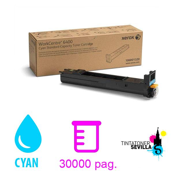 Tóner Original Xerox WorkCentre 6400 Cyan 106R01324