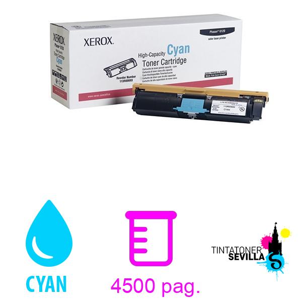 Tóner Original Xerox 6120 Cyan XL 113R00693
