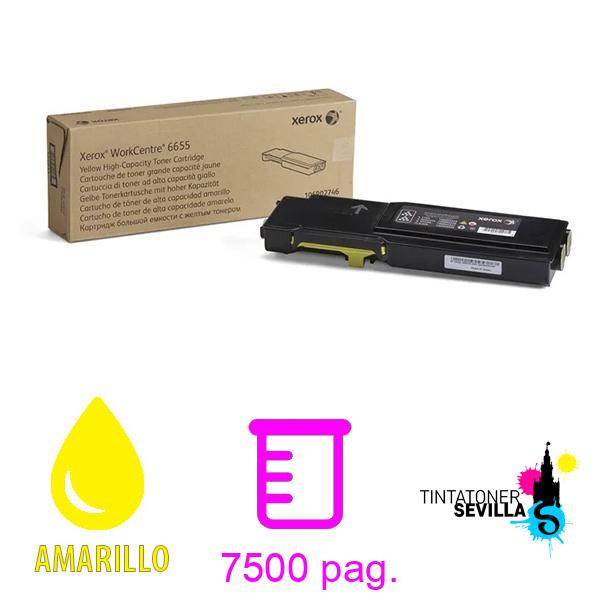 Tóner Original Xerox Workcenter 6655 Amarillo 106R02746