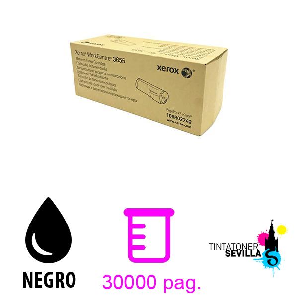 Original Tóner Xerox 3655 106R02742 Negro